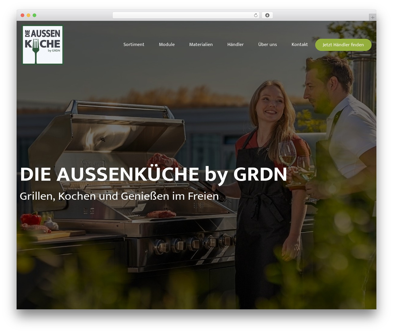 GRDN LP WordPress theme - aussen-kueche.de