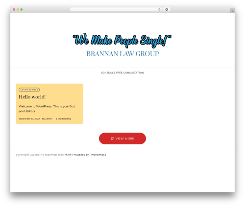 Parity theme WordPress - wemakepeoplesingle.com