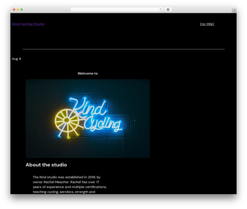 Video WordPress plugin - kindcyclingstudio.com