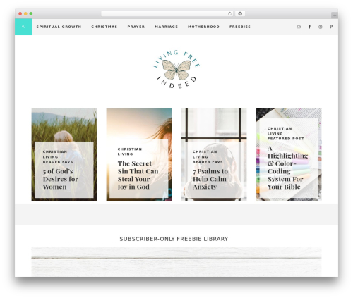 Theme WordPress Beloved Theme - livingfreeindeed.com