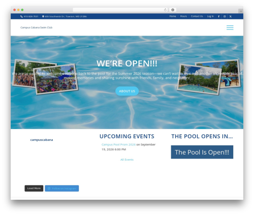 Theme Settings theme WordPress - campuscabana.com