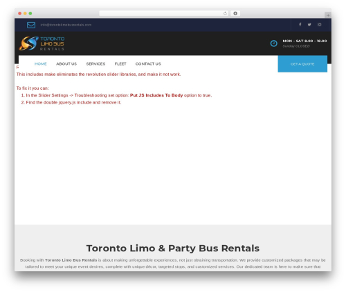 Ruby build framework WordPress plugin - torontolimobusrentals.com