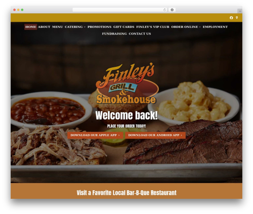 WordPress theme Beacon Theme - finleysamericangrill.com