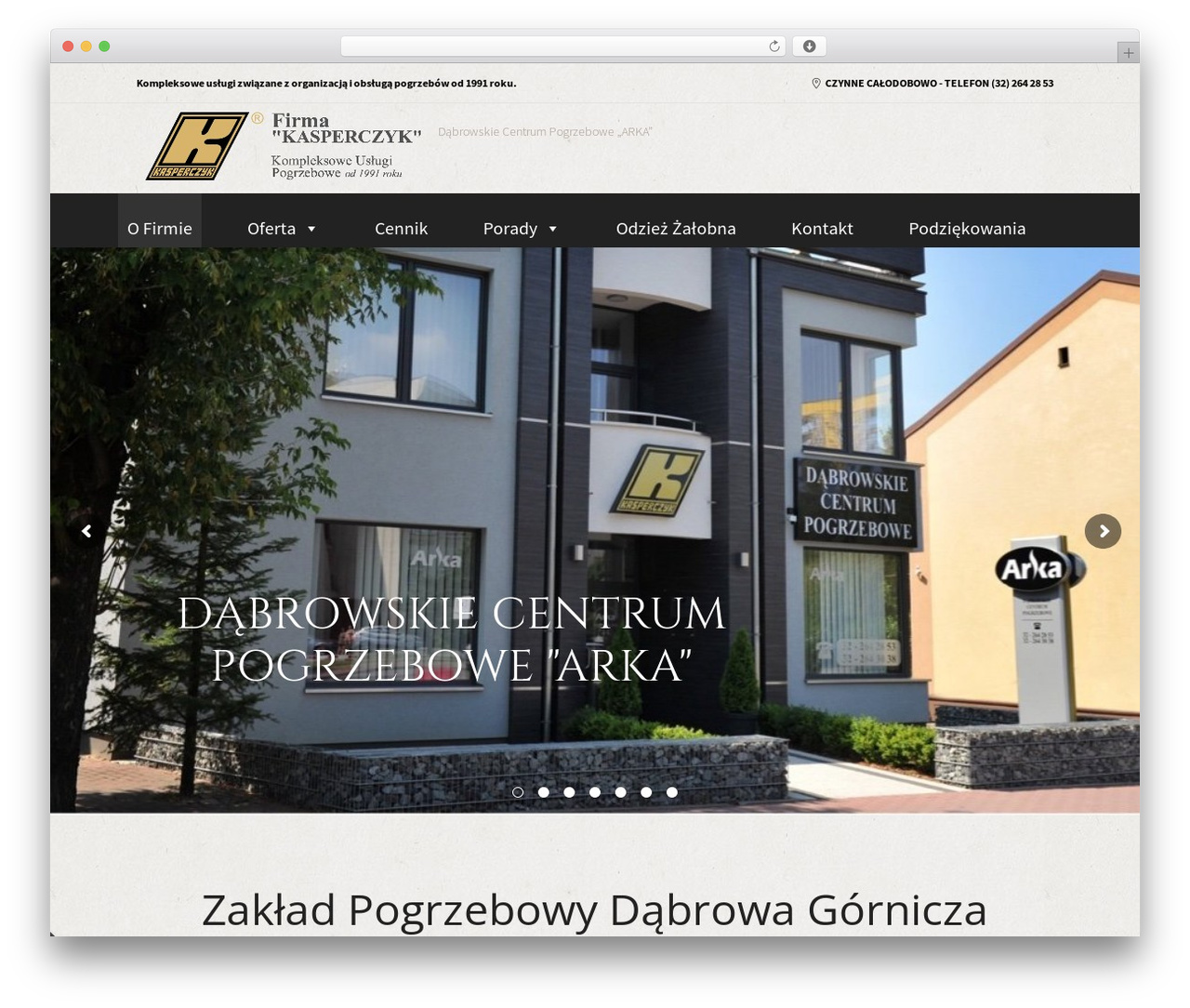 WordPress theme Blessing - arka-dabrowa.pl