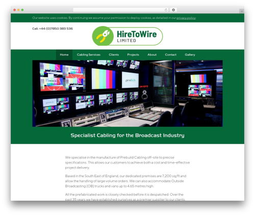 WordPress theme Digby Installation Services - hiretowire.com
