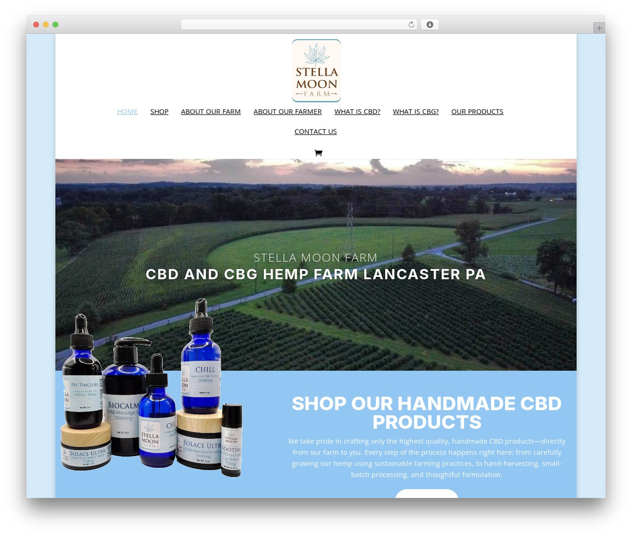 WordPress theme Divi - stellamoonfarm.com