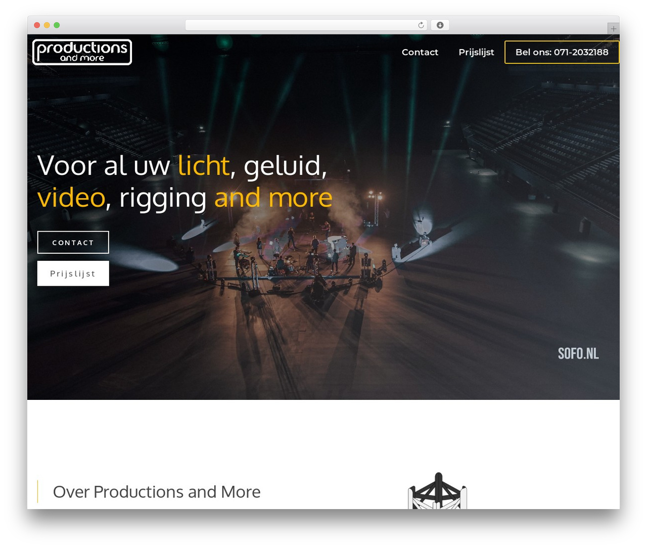 WordPress theme Generatepress - productionsandmore.nl