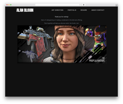 WordPress theme Tetsuo - alanblouin.com