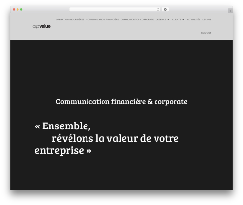 Divi WordPress theme - capvalue.fr