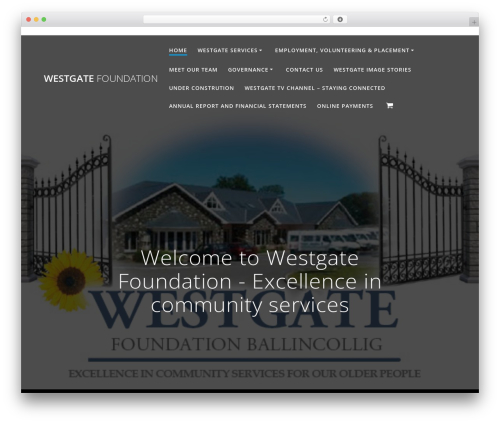 Highlight best WordPress theme - westgatefoundation.ie