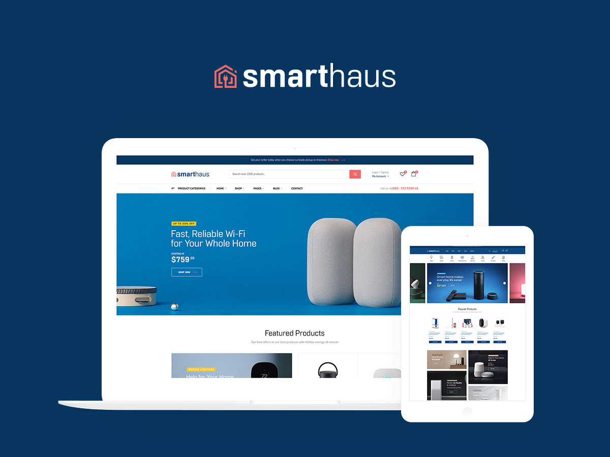 Smarthaus WordPress shop theme