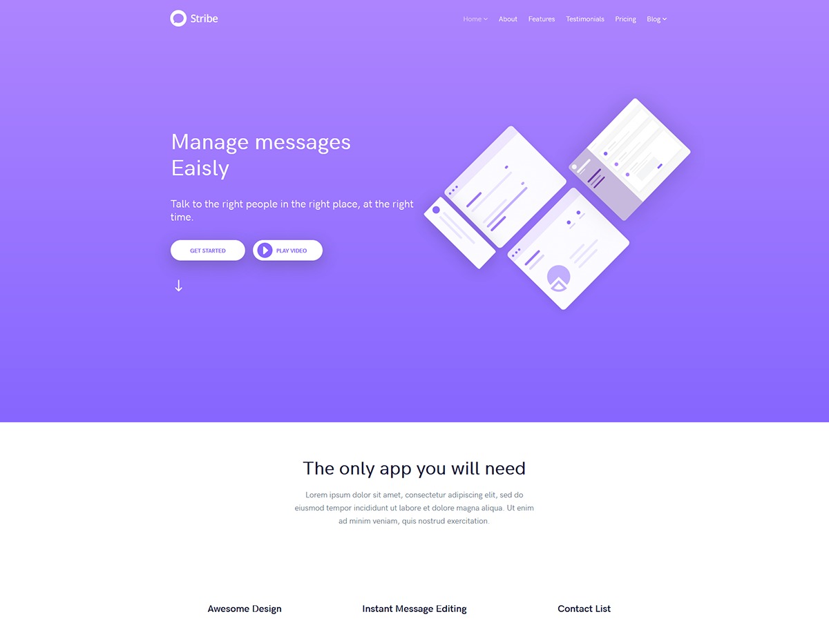 Stribe theme WordPress by PremiumLayers