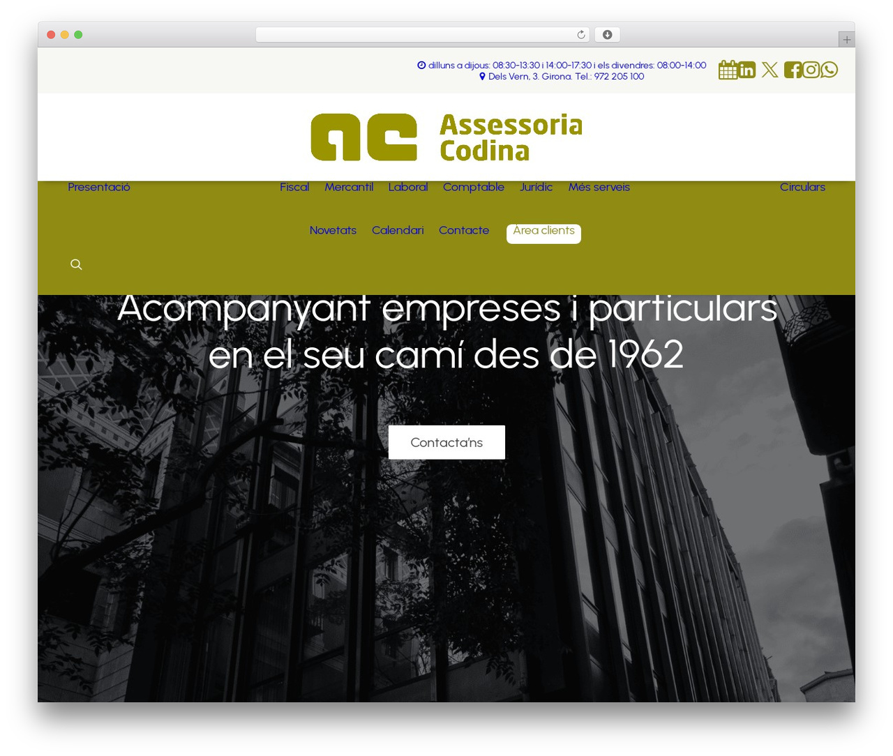 Uncode WordPress theme - assessoriacodina.com
