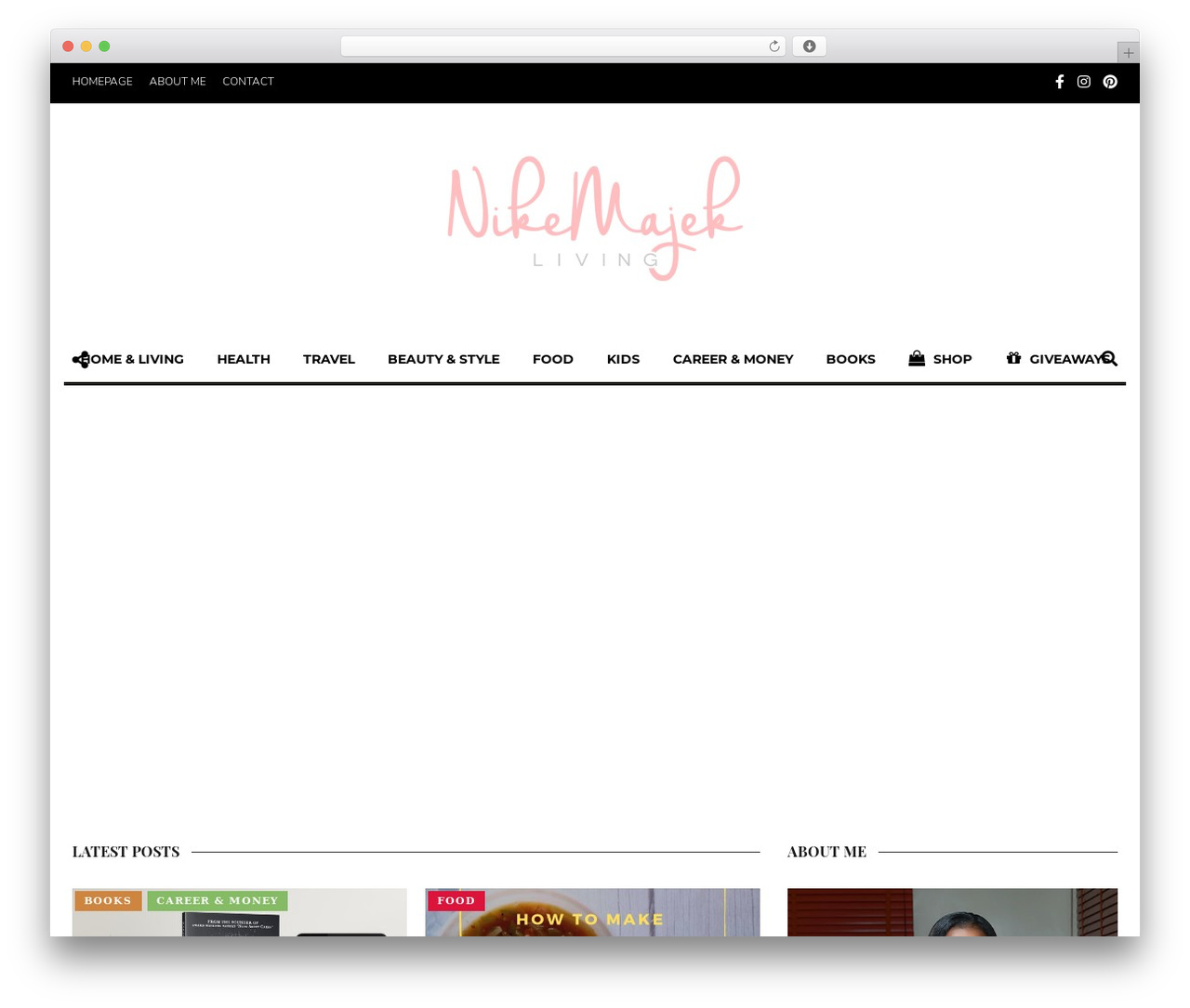 Unique Child Theme WordPress theme - nikemajekliving.com