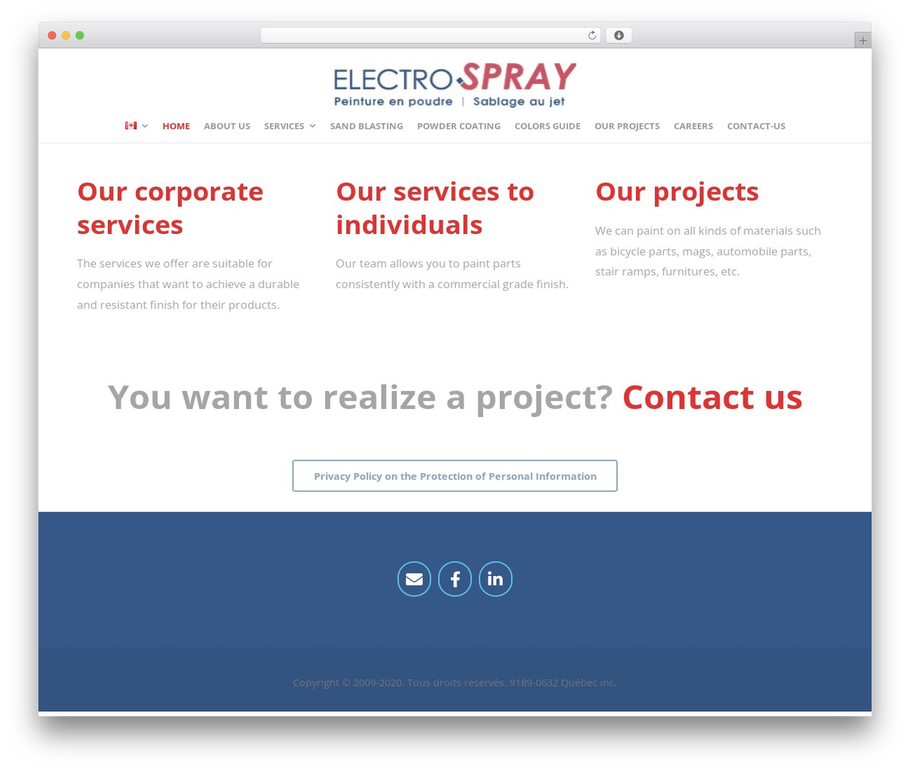 WordPress theme Create - electro-spray.com WordPress theme Create - electro-spray.com