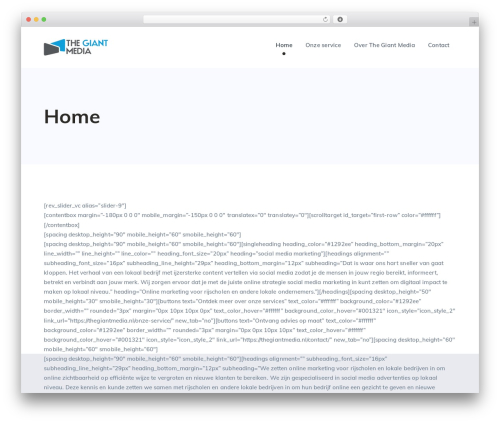 WordPress theme StartFlow - thegiantmedia.nl