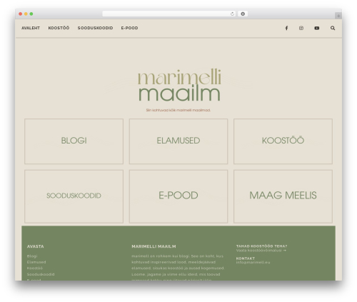 WordPress theme Baxel - marimell.eu