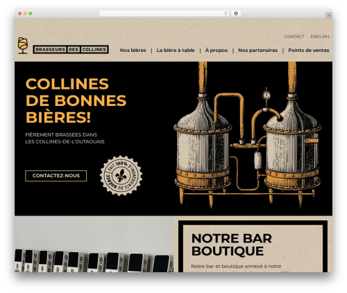 WordPress theme BDC - brasseursdescollines.com