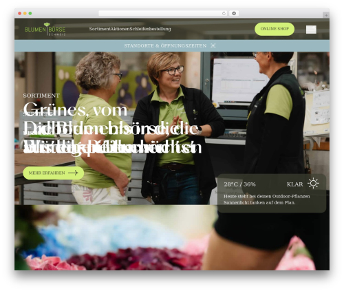 WordPress theme Blumenbörse - blumenboerse-schweiz.ch