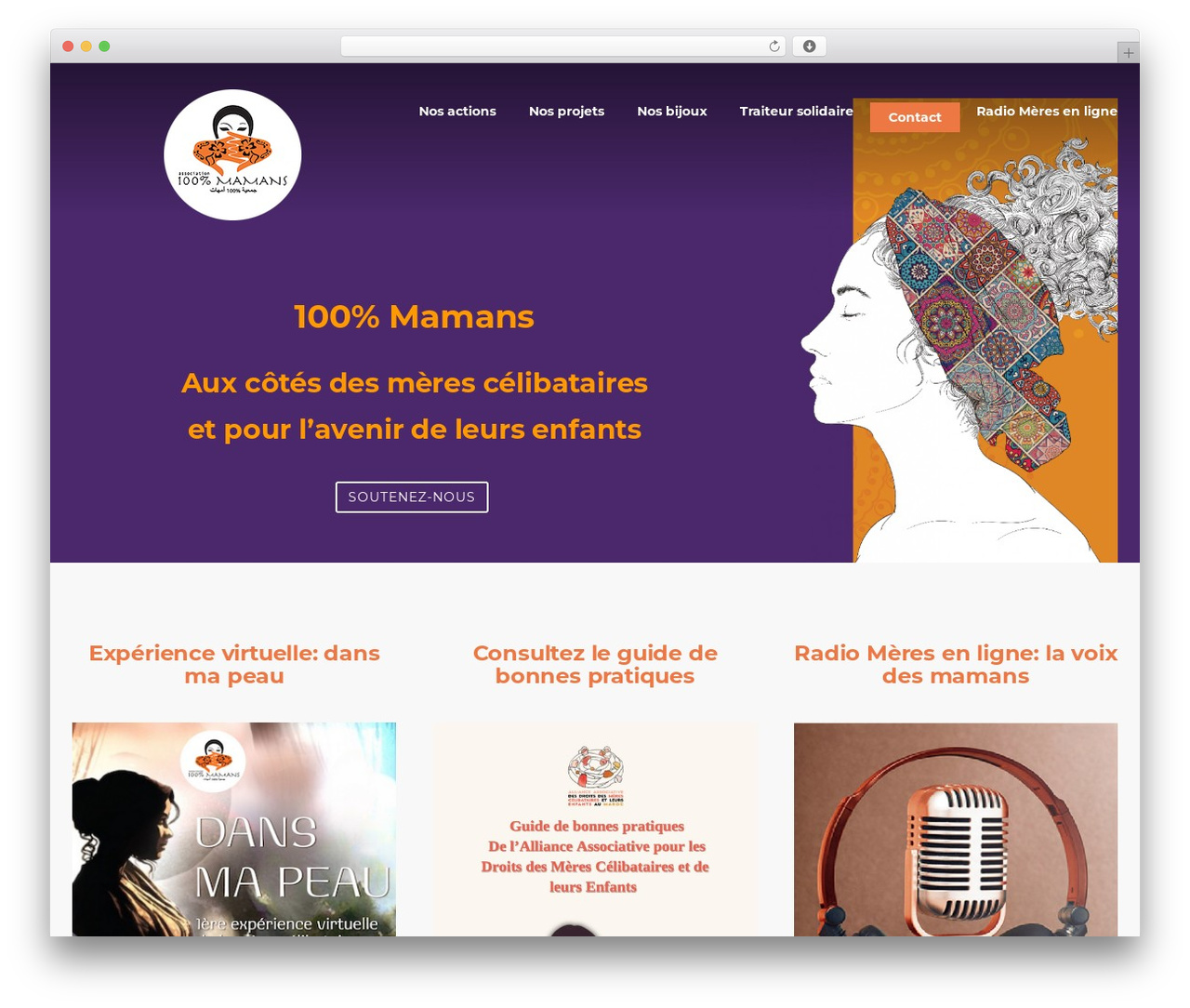 WordPress theme Construction - centpourcentmamans.com