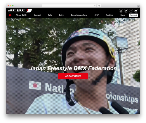 WordPress theme JFBF - japanbmx.com
