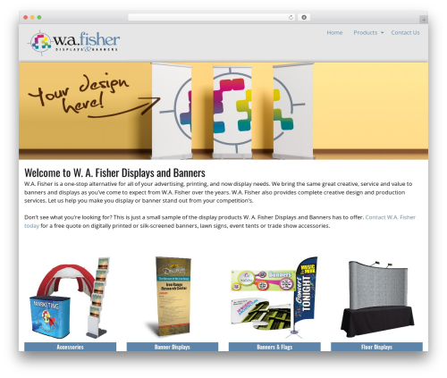 WordPress website theme Basic Responsive with Off-Canvas - fisherdisplays.com
