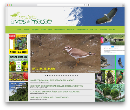 WP theme WordPress responsive theme by J.Duarte Design - avesdemacae.com