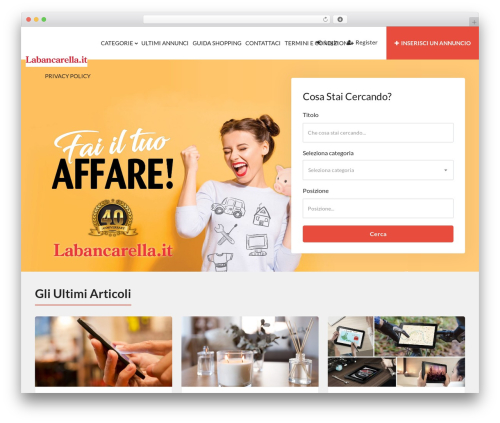 adforest theme WordPress - labancarella.it