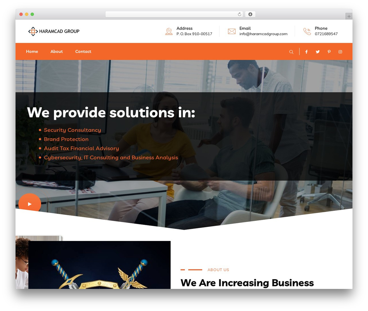 Braintech premium WordPress theme - haramcadgroup.com