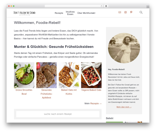Cravings Pro WordPress theme - dontfollowthecrowd.de