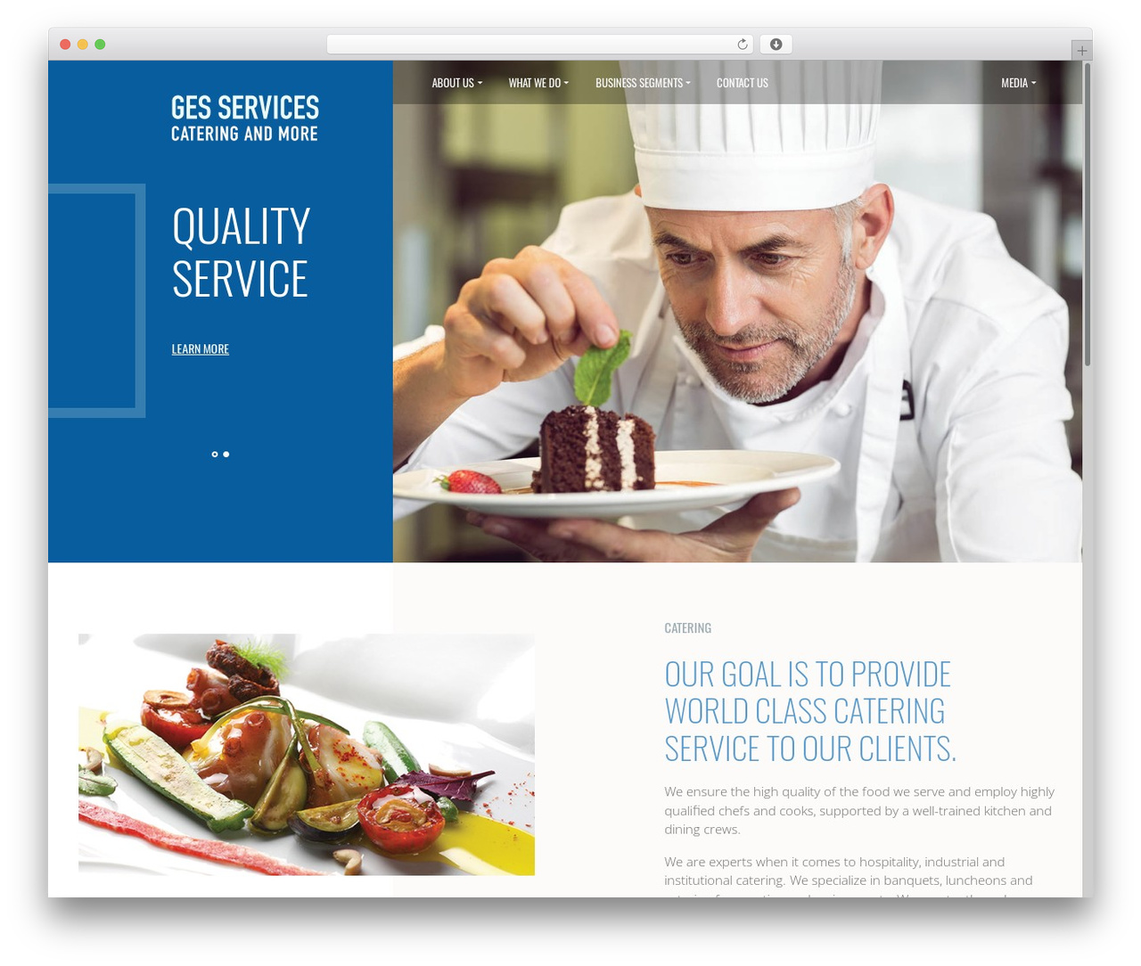 GLS theme WordPress - gesservice.com