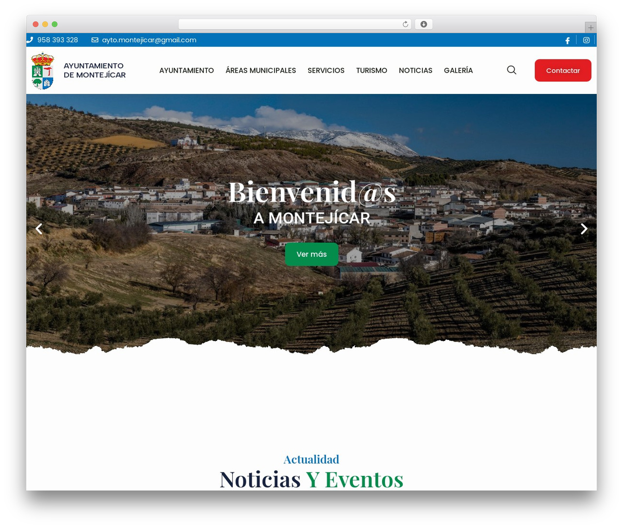 Hello Elementor theme WordPress - montejicar.es