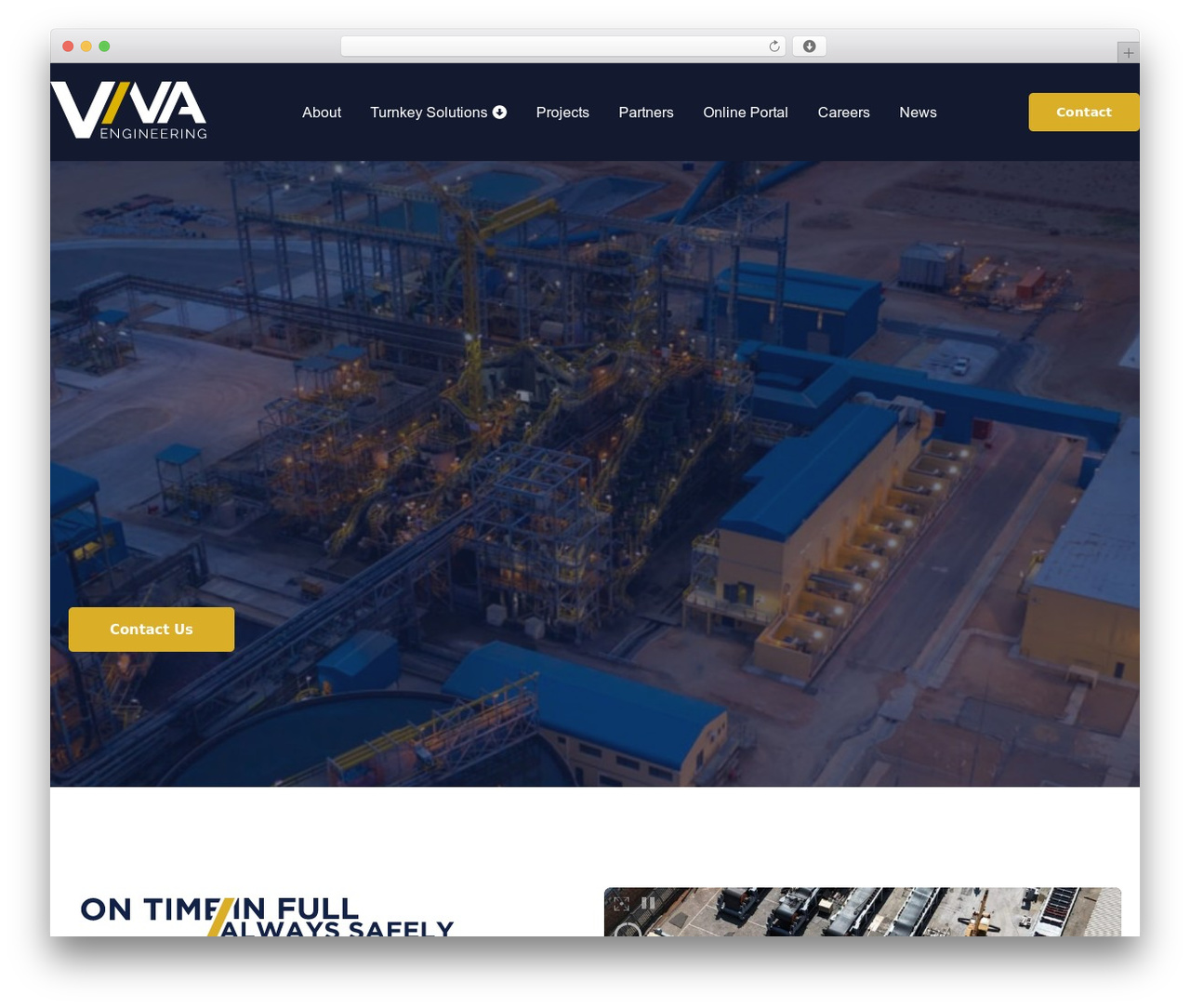 Viva Engineering theme WordPress - vivaeng.co.za