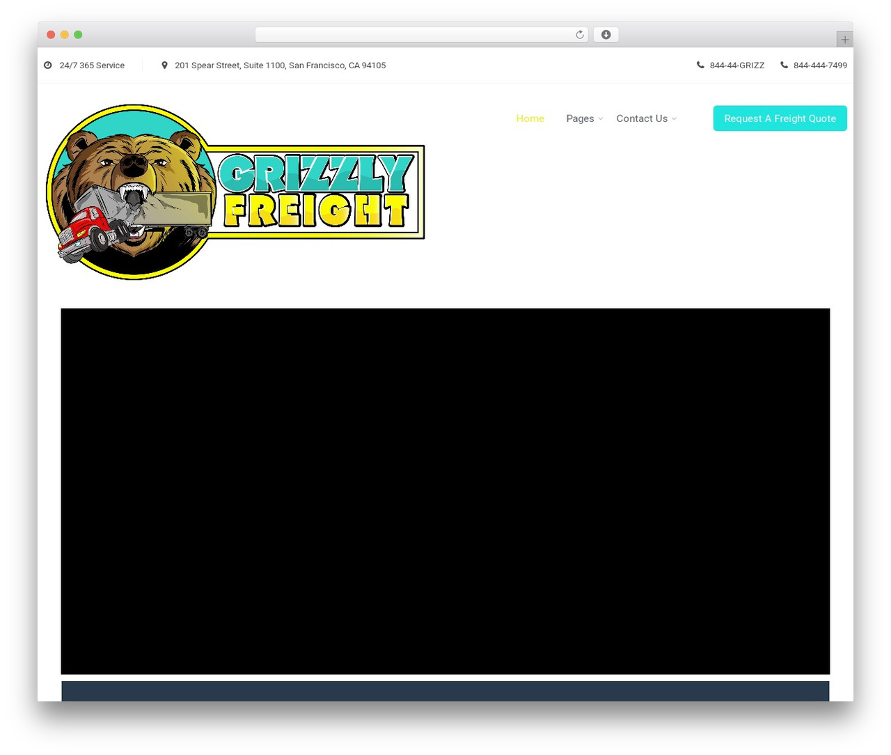 Logistics WordPress theme - grizzlyfreight.com Logistics WordPress theme - grizzlyfreight.com