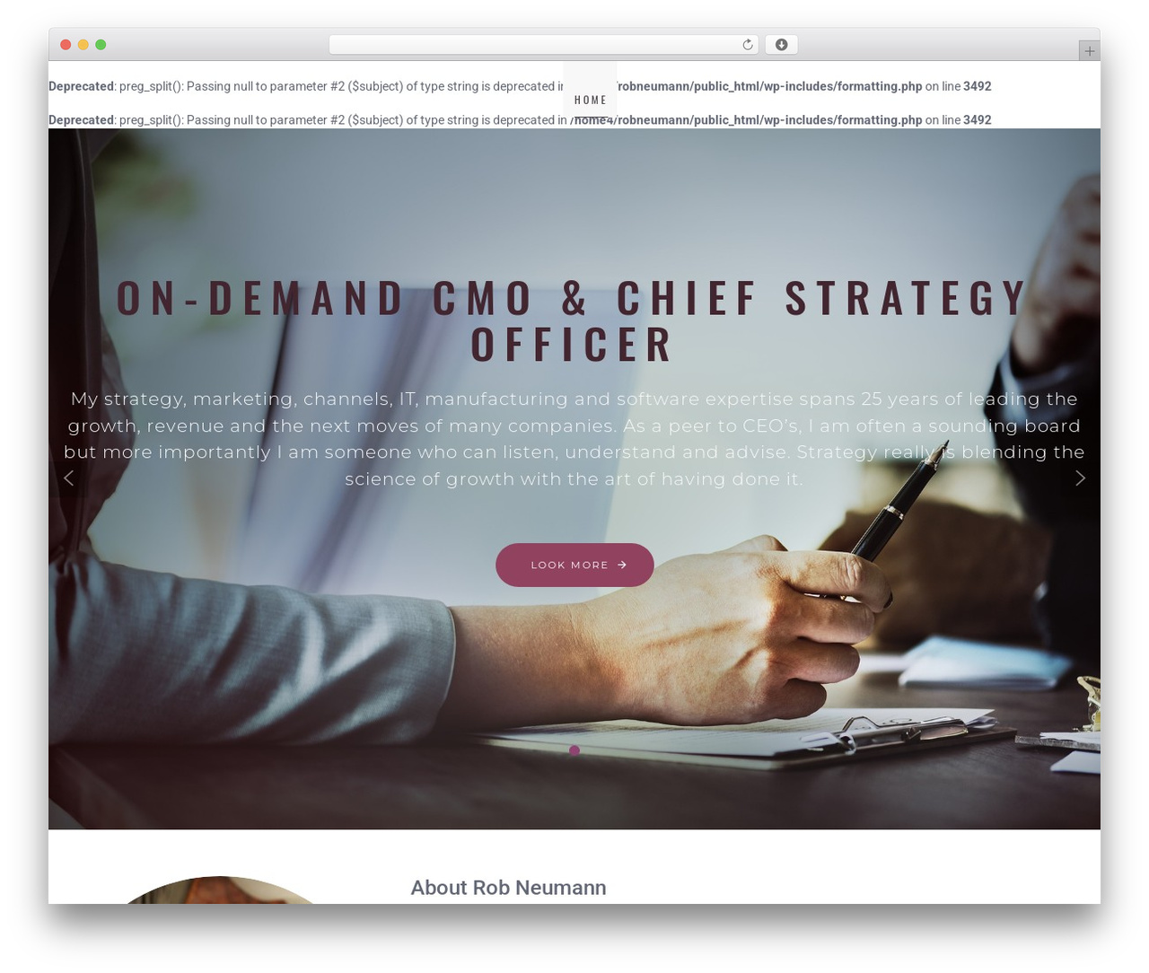 Riga WordPress theme - robneumann.com