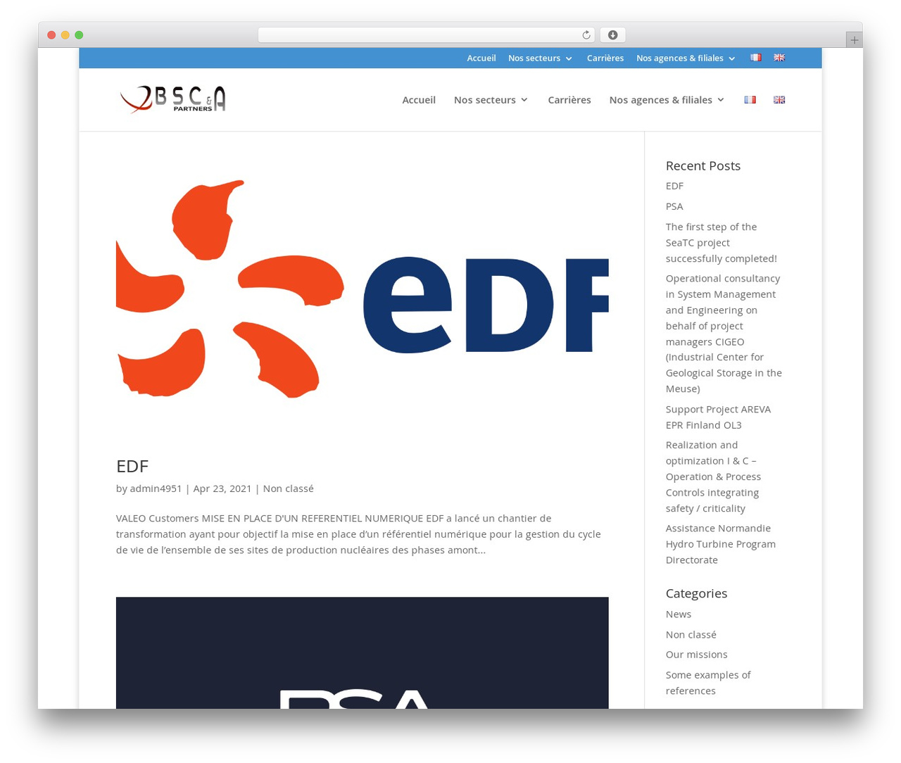 Theme WordPress Divi - bscapartners.com