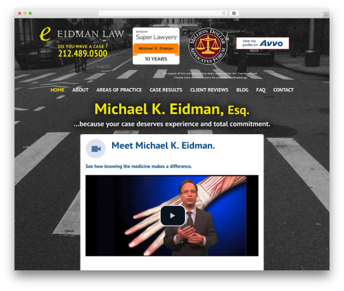 Theme WordPress TWLA for Wordpress - www.eidmanlaw.com