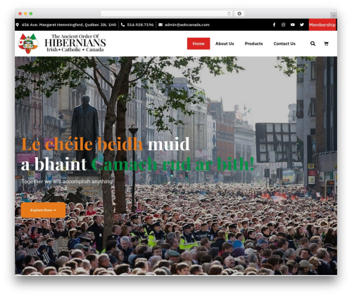 Theme WordPress Astra - aohcanada.com