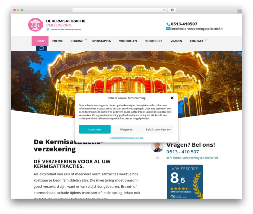 Theme WordPress Divi - dekermisattractieverzekering.nl