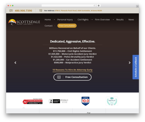 Flexslider WordPress plugin - scottsdaleinjurylawyers.com