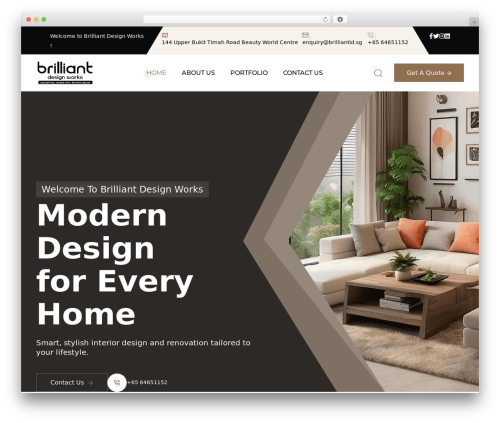 WordPress theme Artima - brilliantid.sg