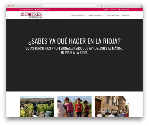 WordPress theme Divi - riojatrek.com