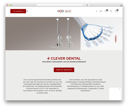 WordPress theme Ecomm - 4cleverdental.nl