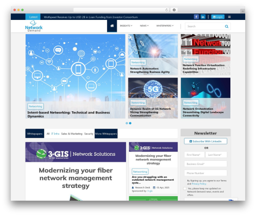 WordPress theme Newser - networkdemand.net