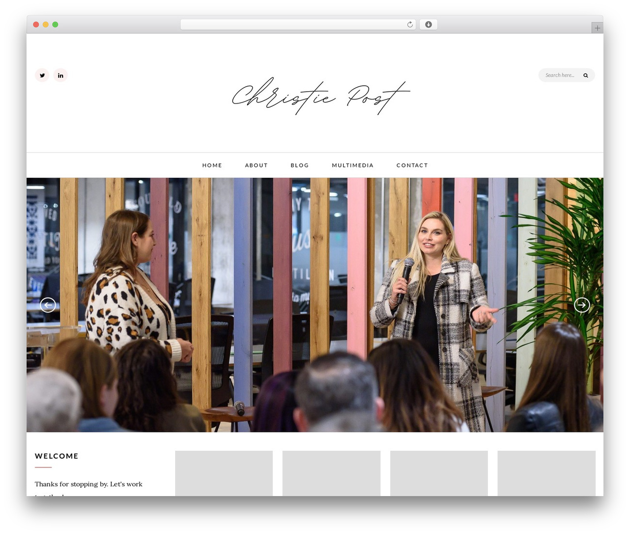 WordPress theme Tansy - christiepost.com
