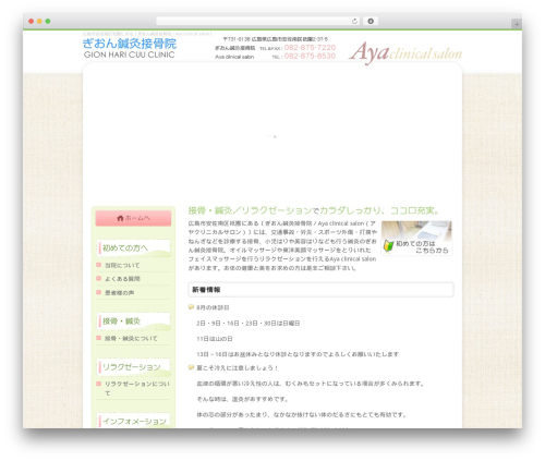 WordPress theme Themify Basic - gion-sekkotsuin.com