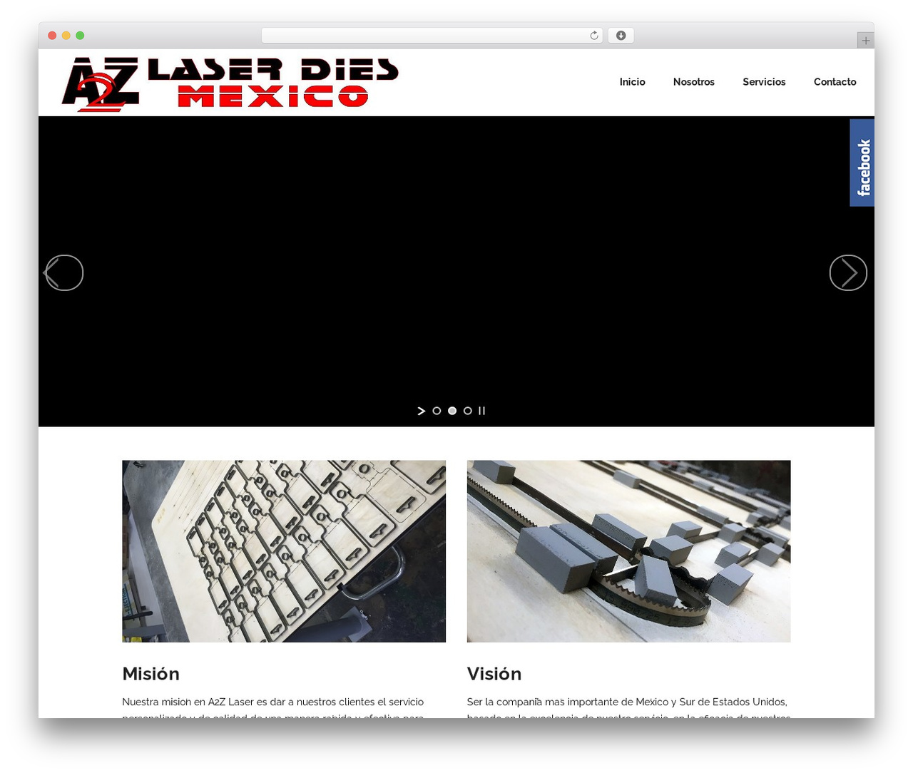 Bridge theme WordPress - a2zlaser.com