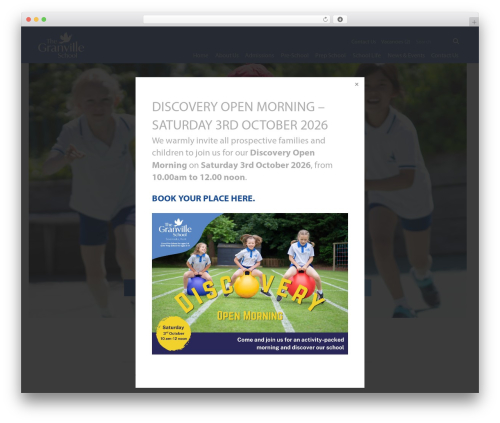 Schoolcms Twenty Three WordPress theme - granvilleschool.org