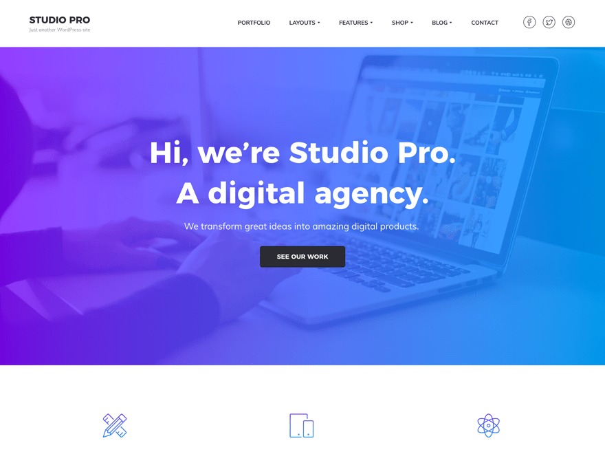 SolInt WordPress theme by PurpleCRM