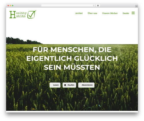 Theme WordPress Ink - healthyhabits.de